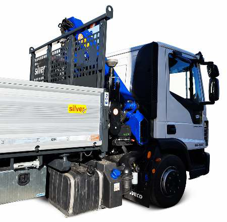 Eurocargo ML120EL22K — Gru PM 11.023 SP + J312 · ribaltabile 3.500 mm